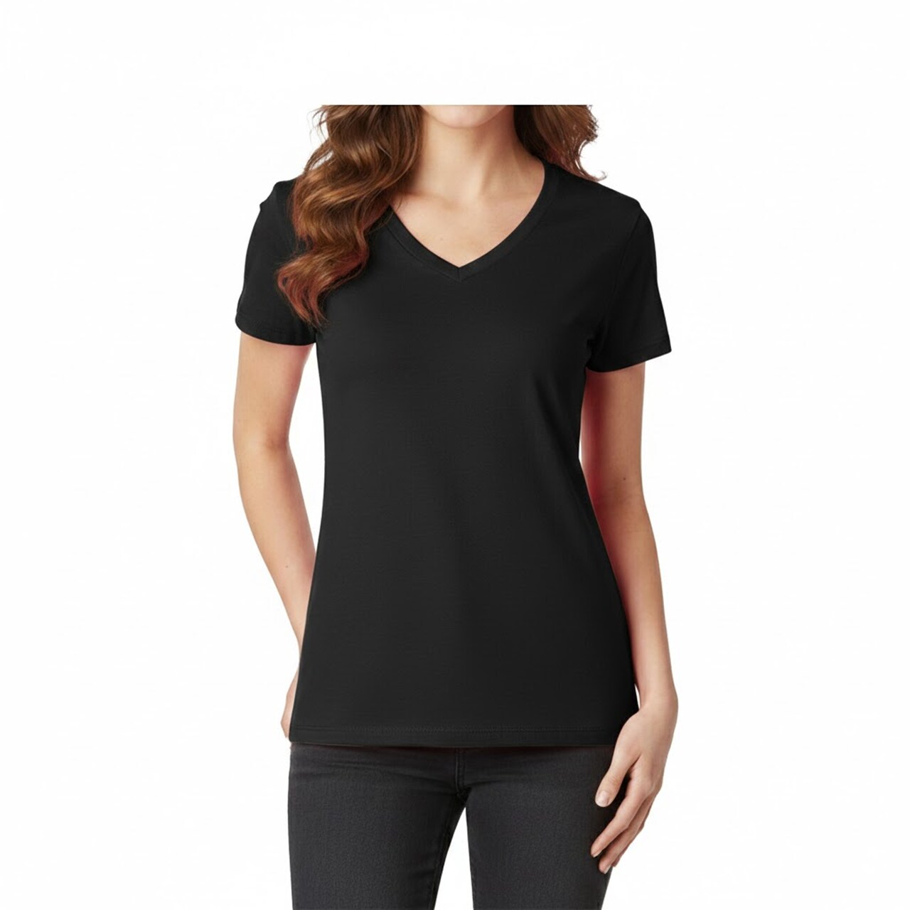 Gildan Women’s Heavy Cotton V-Neck Blank Craft T-Shirt – Cricut & Paint Ready